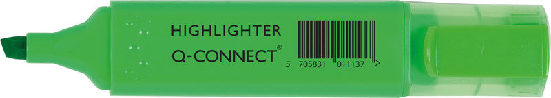 Q-CONNECT Textmarker Set 4 Farben – Keilspitze, 1–5 mm