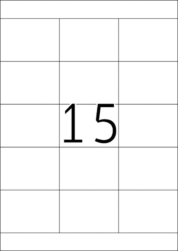 HERMA Etiketten, 70 mm × 51 mm, weiss, Papier, permanent, 100 Blätter (1500 Etiketten)