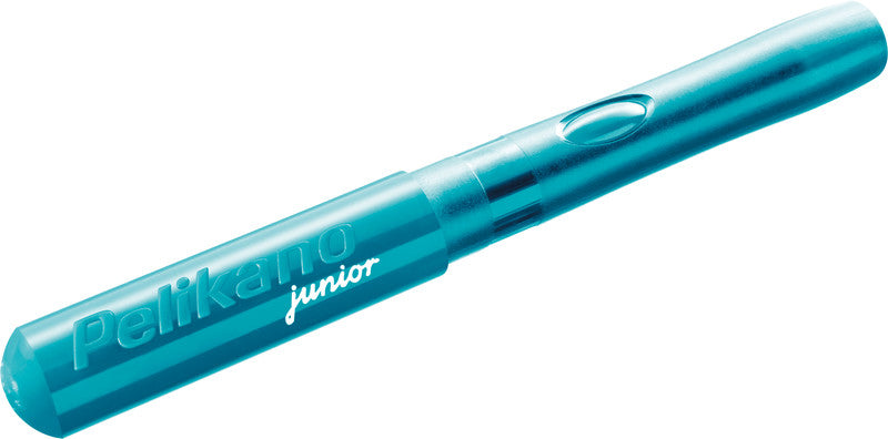 Pelikano junior – Federspitze A – für Rechtshänder – türkis, blau – Patronen