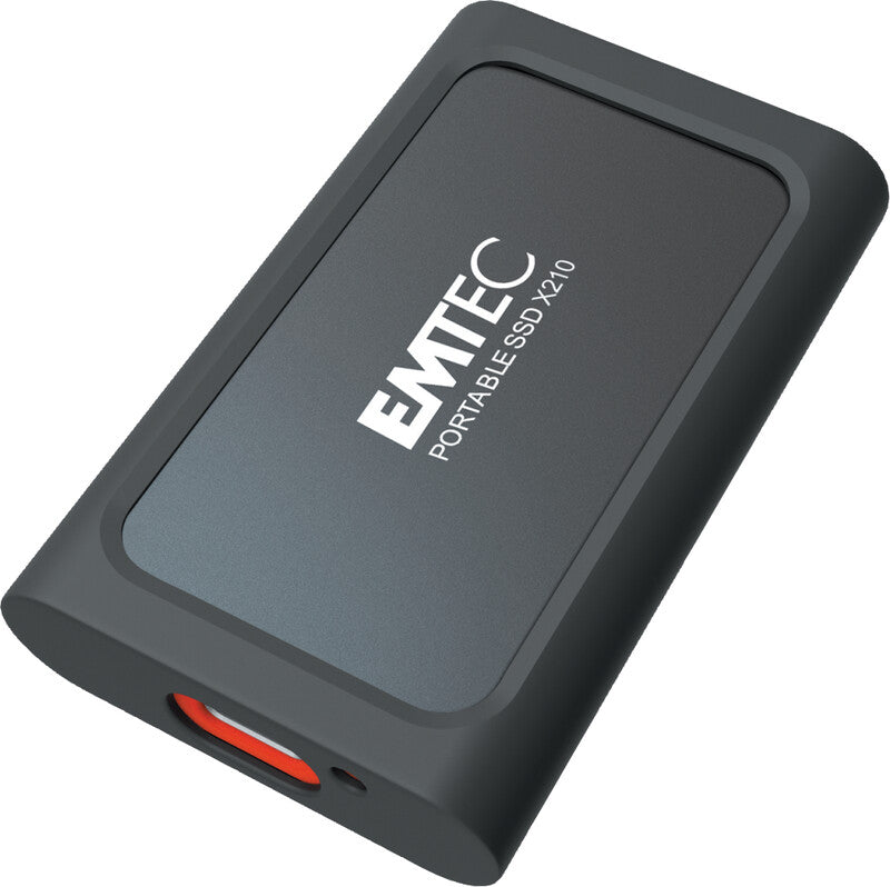 Emtec ELITE X210 Externes SSD-Laufwerk – 2 TB, USB 3.2, für Windows 10 und 11, Mac OS X 10.4+, Linux 2.6x+