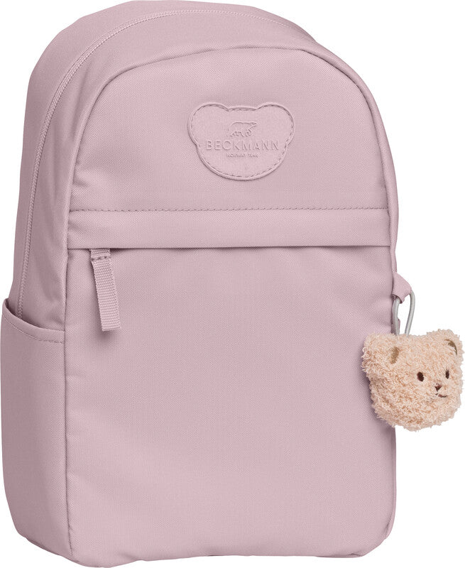 Beckmann Kindergartenrucksack Urban Mini – 10 l, mit Regenschutz, reflektierend, rPET-Polyester – Puderrosa