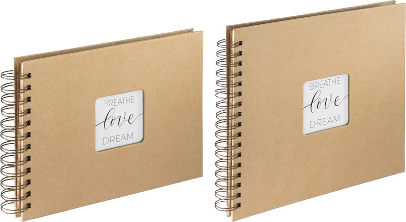 Hama Fotoalbum Wiro Craft – Kraft, Spiralbindung, Papier, 280 × 240 mm
