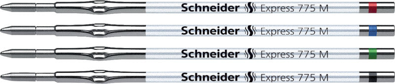 Schneider Schreibgeräte Schneider Kugelschreiber-Mine Express 775 – Grün, 0,5 mm, dokumentenecht, geruchsarm