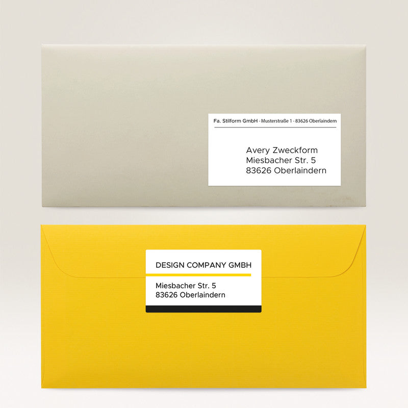 Avery Adress-Etiketten, 99 mm × 38 mm, weiss, Papier, permanent, 25 Blatt (350 Etiketten)