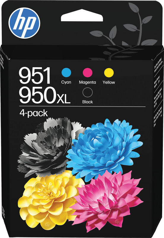 HP 950XL/951 Tintenpatronen-Multipack, Schwarz/Cyan/Magenta/Gelb (Original) – für Officejet Pro 8100/8600 …