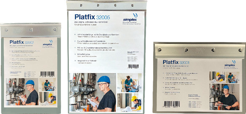 Simplex Platfix Klemmbrett A5 – Aluminium, silber