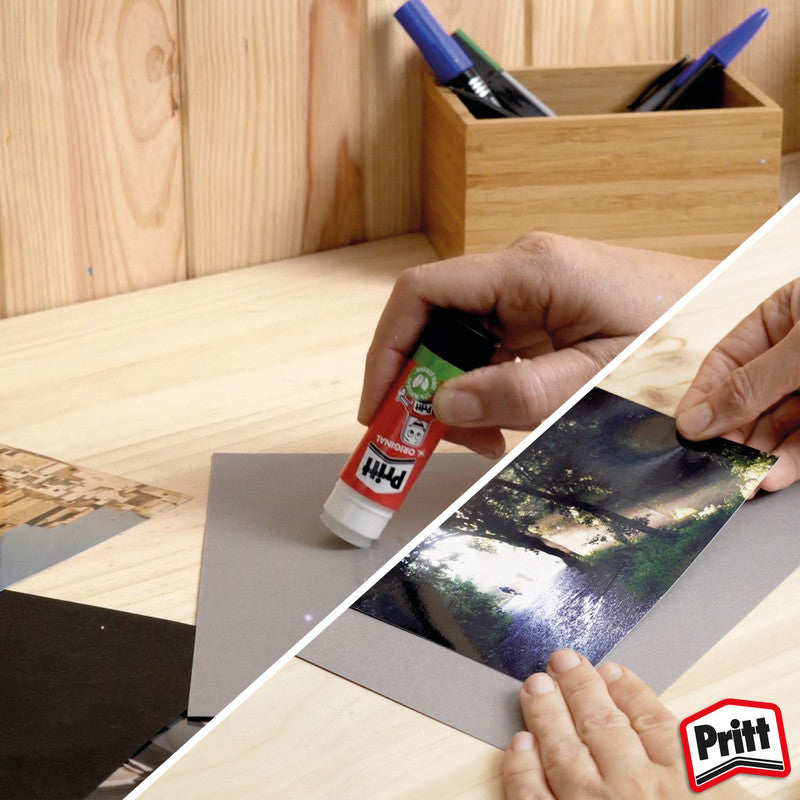 Pritt Klebestift – Stift, permanent, transparent, lösemittelfrei, 2×22 g + 1×10 g, zum Basteln