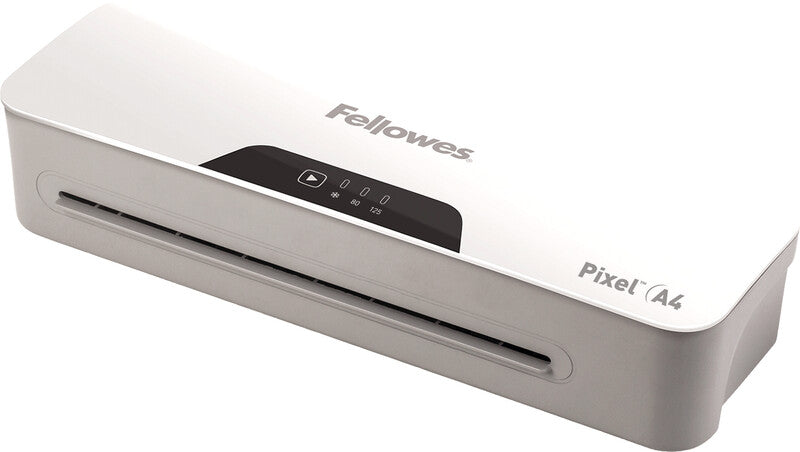 Fellowes Pixel Laminiergerät A4 – Kaltlaminierer, bis 125 µm, 2 Rollen, 300 mm/min, weiss/grau