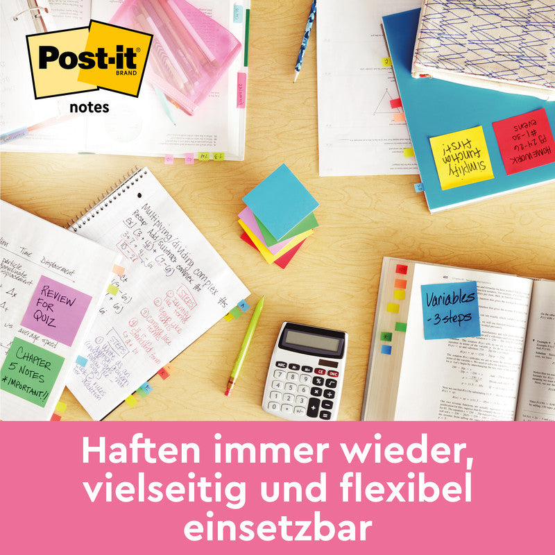 Post-it Haftnotizen – 51×38 mm – sortiert – 12×100 Blatt