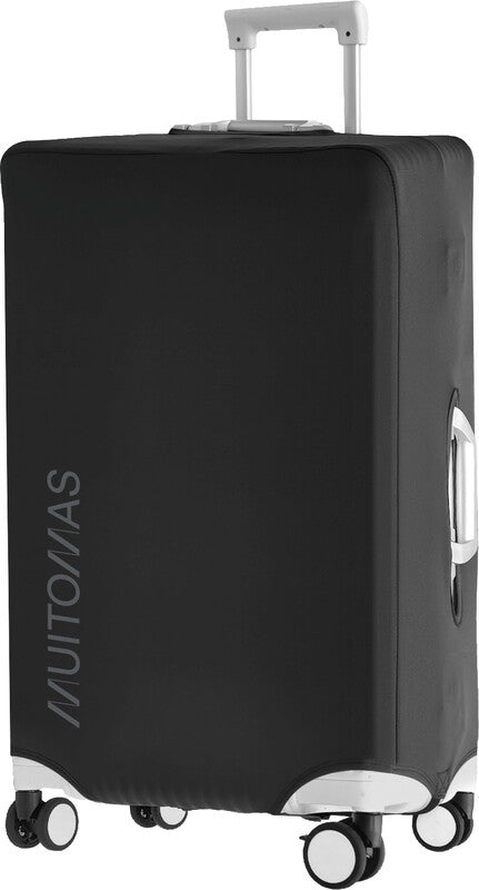Muitomas Kofferschutzhülle – wasserabweisend, faltbar – Grösse M, B 390×590×250 mm – schwarz – Polyester