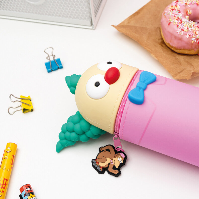 The Simpsons – Schlamperetui, Krusty, Mehrfarbig, Silikon, 7 × 18 cm