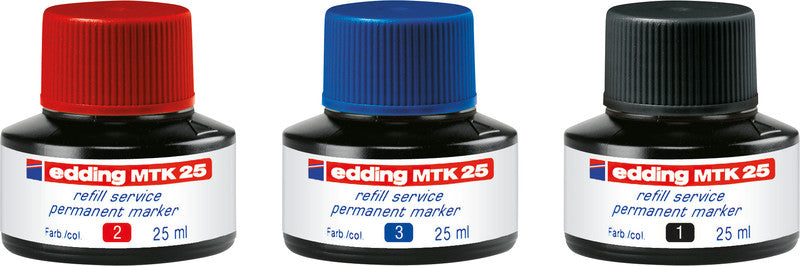 Edding Nachfülltusche MTK 25 für 21, 22, 300 + 6 weitere – 25 ml