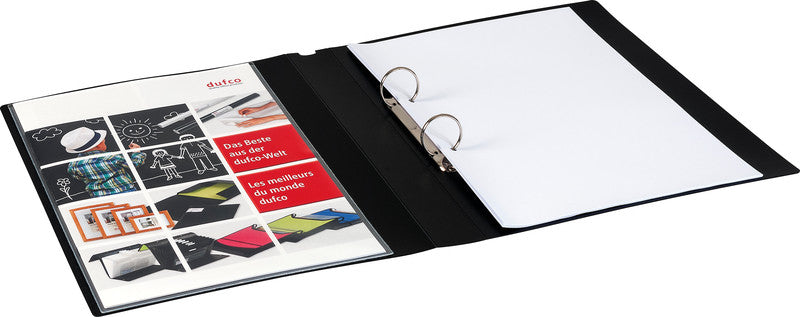 Dufco Sichtmappe A5 – 8 Hüllen, transparent, Kunststoff, glänzend, 120 µm