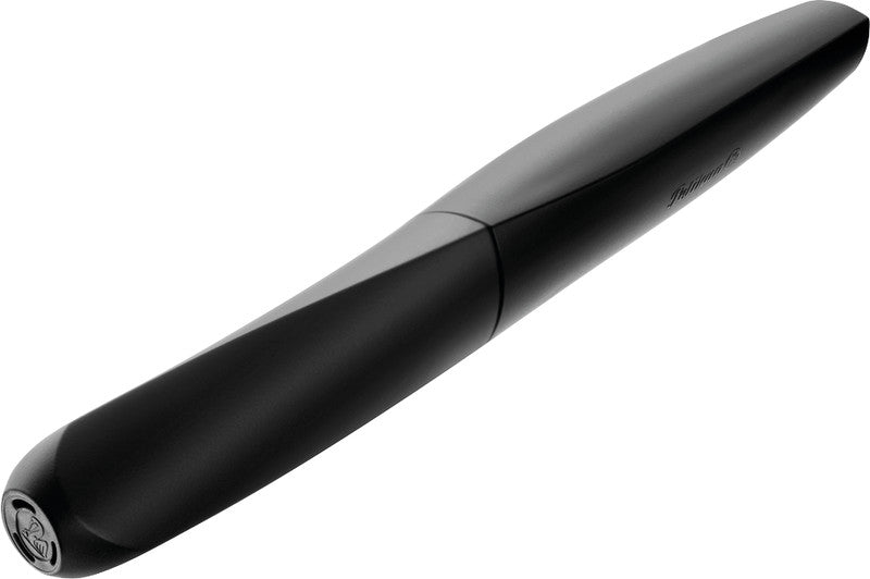 Pelikan Twist – Federspitze M – für Rechts- & Linkshänder – Schwarz, Blau – Patronen