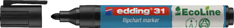 Edding Flipchart-Marker 31 EcoLine – Rundspitze 1,5-3 mm – Sortiert – 4er-Set