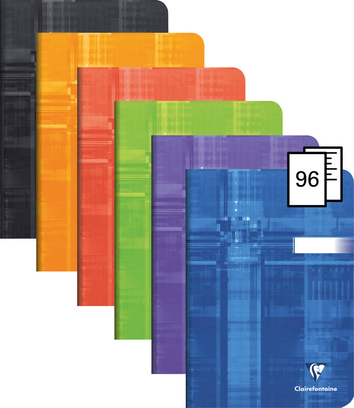 Clairefontaine Notizheft – A5 – blanko – 96 Seiten – 90 g/m² – gebunden, laminiertem Einband, abgerundete Ecken