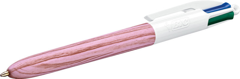 BIC Kugelschreiber – sortiert, Holzoptik, Kunststoff