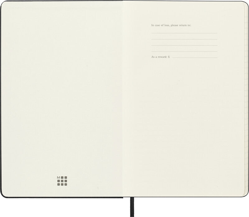 Moleskine Schüleragenda – 1 Woche/1 Seite, gebunden, 13 × 21 cm, 18 Monate Jul–Dez, Englisch, Schwarz, FSC