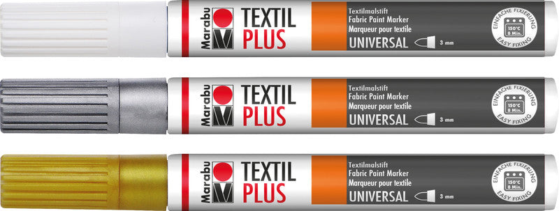 Marabu Textil-Marker für Textilien – Silber