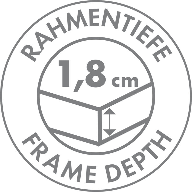 Marabu Keilrahmen, Holz, 15 × 15 × 1,8 cm, Weiss