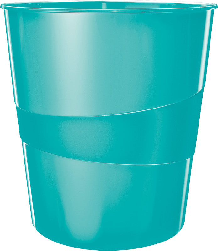 Leitz Papierkorb WOW – Kunststoff, Blau