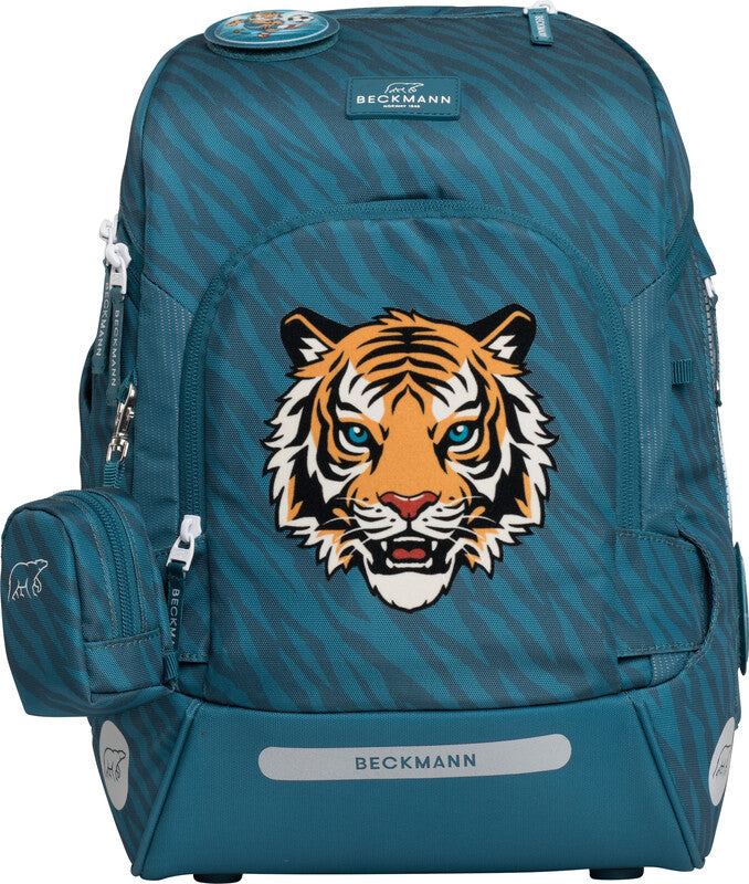 Beckmann Active Air Flx – Schulrucksack, Tiger Stars, 20–25 l, für Laptop bis 15", mit Wendetasche