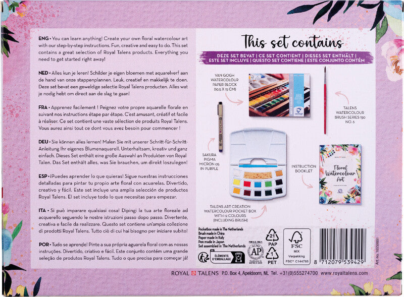 Talens Malset Handlettering – 12 Farben – 105 × 150 mm