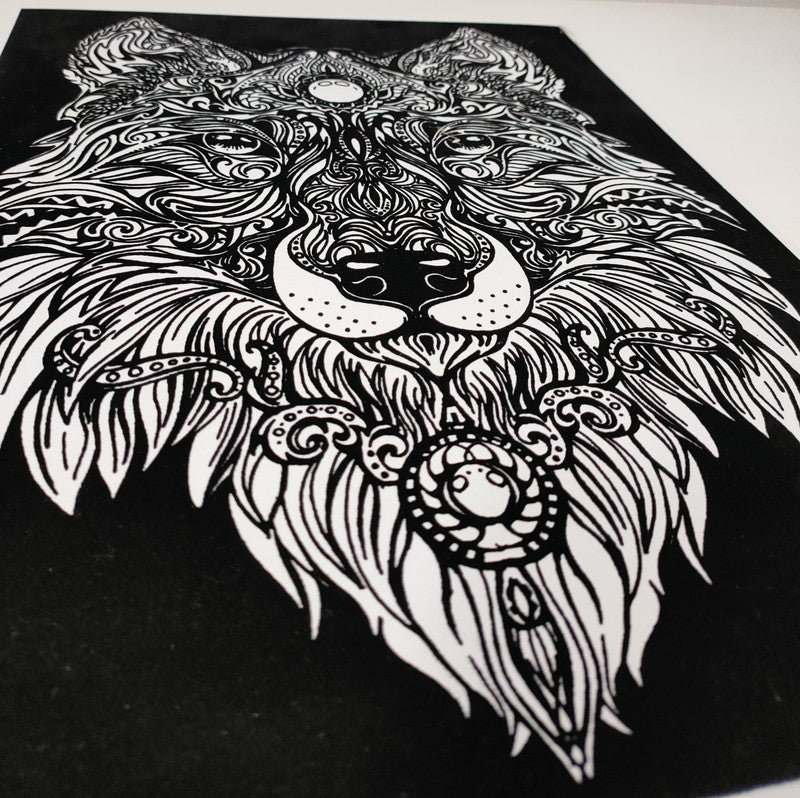Tataruga Samtbild Malkarton, Karton, 21 × 29,7 cm, Schwarz