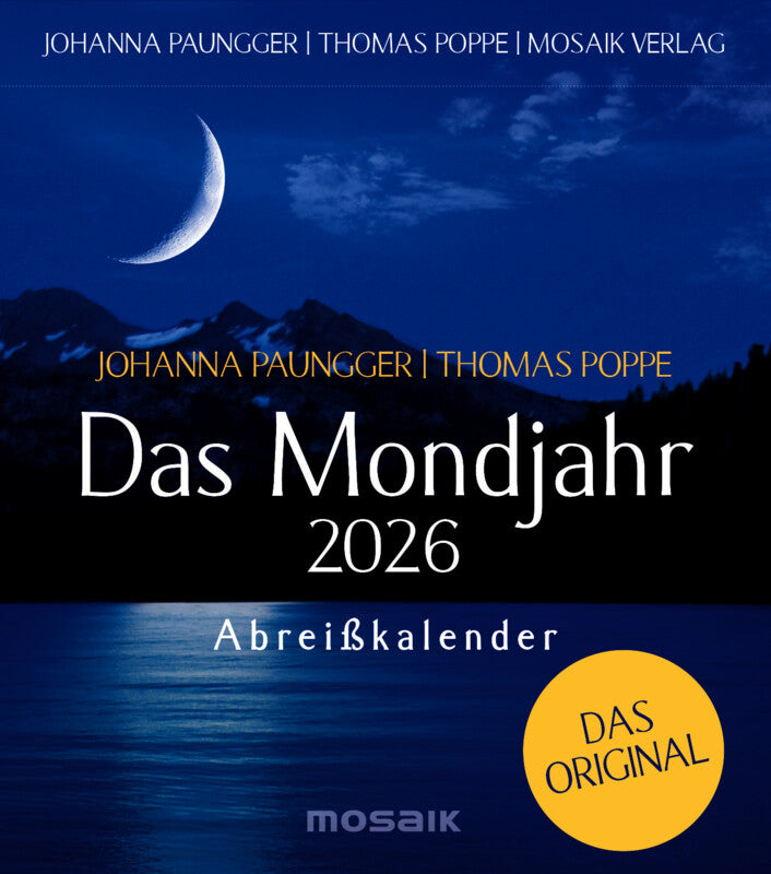 Mosaik Abreisskalender Das Mondjahr 2026 – 11,5 × 13 cm – 1 Tag/Blatt – 370 Blatt – d