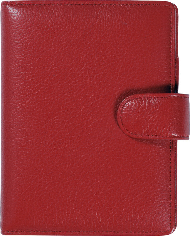 Succes Senior Classic Cadiz Ringbuch Agenda – 6-Ring-Mechanik, 14,5 × 17,8 cm, rot