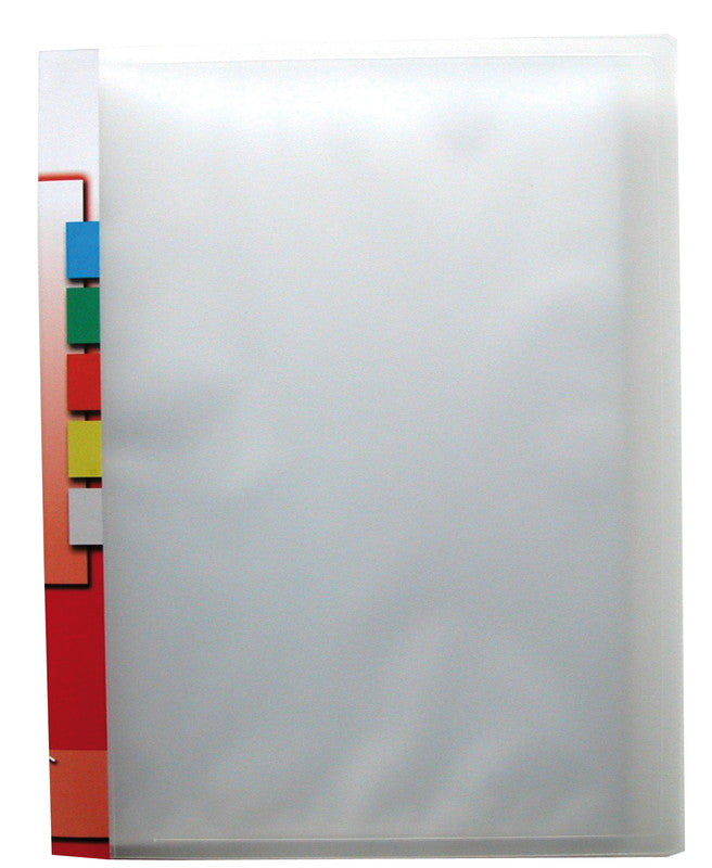 Kolma Sichtbuch – 20 Sichttaschen, A4, glatt, glänzend, transparent, Kunststoff