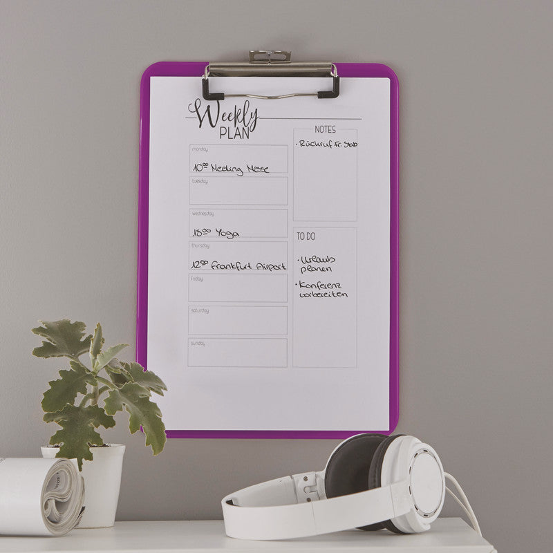 Leitz WOW Klemmbrett A4 – Polystyrol (PS), Violett