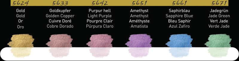 Finetec Perlglanzfarben – Deckfarbkasten – Pixie Dust, 6 Farben