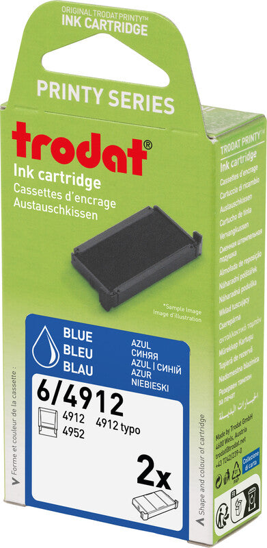 Trodat Ersatzkissen – Kunststoff, Blau, für Modell 4912