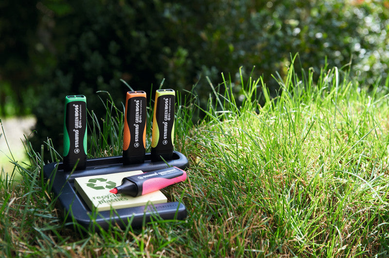 STABILO BOSS Textmarker Set 4 Farben – Keilspitze, 2–5 mm, nachfüllbar