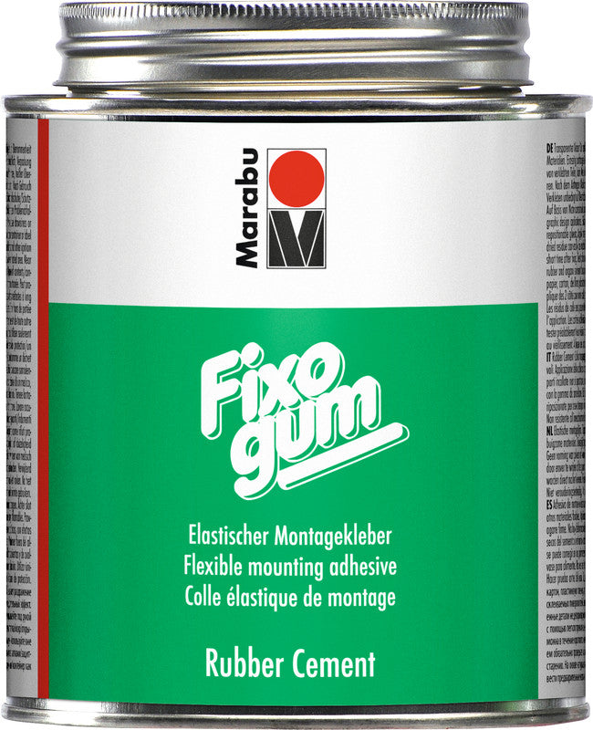 Marabu Fixogum Gummikleber – 125 g – transparent trocknend, permanent/wiederablösbar – für Basteln