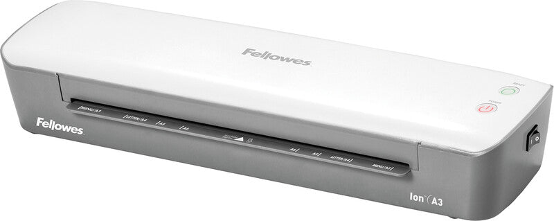Fellowes Ion Laminiergerät A3 – Heisslaminator, bis 125 µm, 2 Rollen, 300 mm/min, weiss