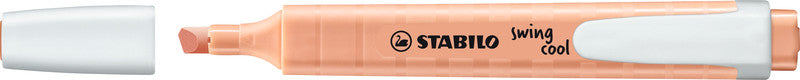 STABILO swing cool Pastel Edition Textmarker Pfirsich – Keilspitze, 1–4 mm