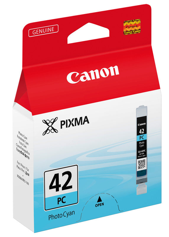 Canon Tintenpatrone CLI-42 PC, cyan, 13 ml – für Tintenstrahldrucker/Multifunktionsgeräte