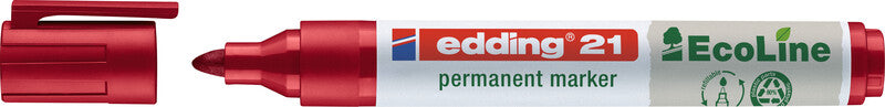 Edding Permanent Marker – rot, blau, grün, schwarz, 4er Set