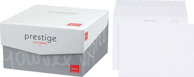 Elco Couvert C5, ohne Fenster, selbstklebend, weiss, 120 g/m² – 250 Stk.
