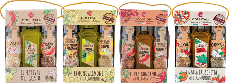 Collitali Gewürzset Pizza & Bruschetta Tris – 3-teilig