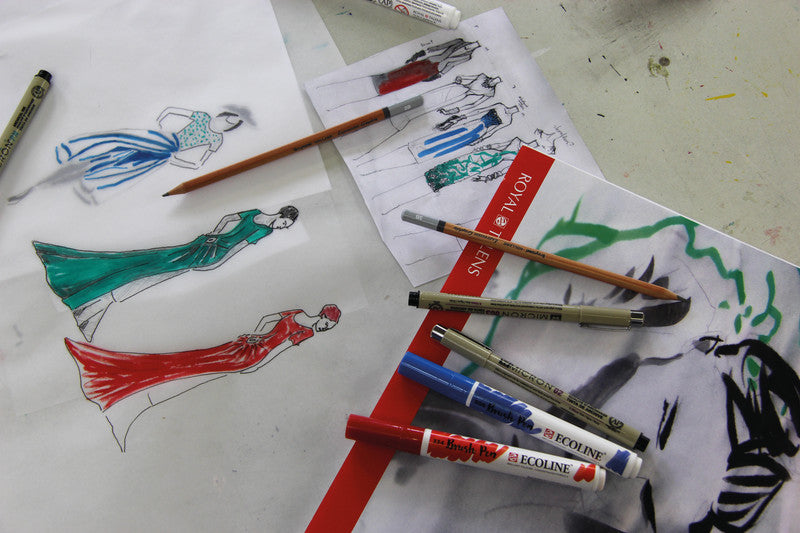 Talens Brush Pen – Pinselspitze – Türkisblau – Wasservermalbar
