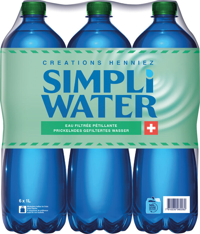 Simpli water Mineralwasser prickelnd – 1 l