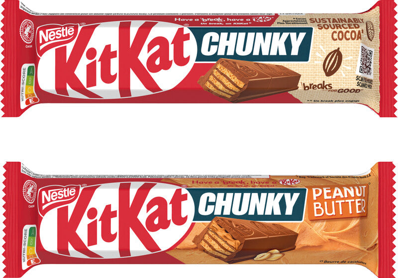 Nestle KitKat Chunky Schokoladenriegel – Erdnussbutter, Milch, 42 g