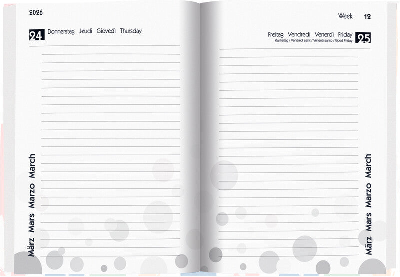 Biella mydiary Schüleragenda – 1 Tag/Seite, gebunden, 12 × 16,5 cm, Aug–Jul, Summer, FSC