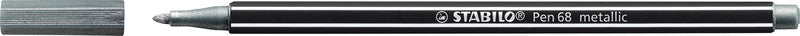 STABILO Pen 68 Filzstifte Metallic – Rundspitze, 1,4 mm, 8 Farben, für dunkles Papier