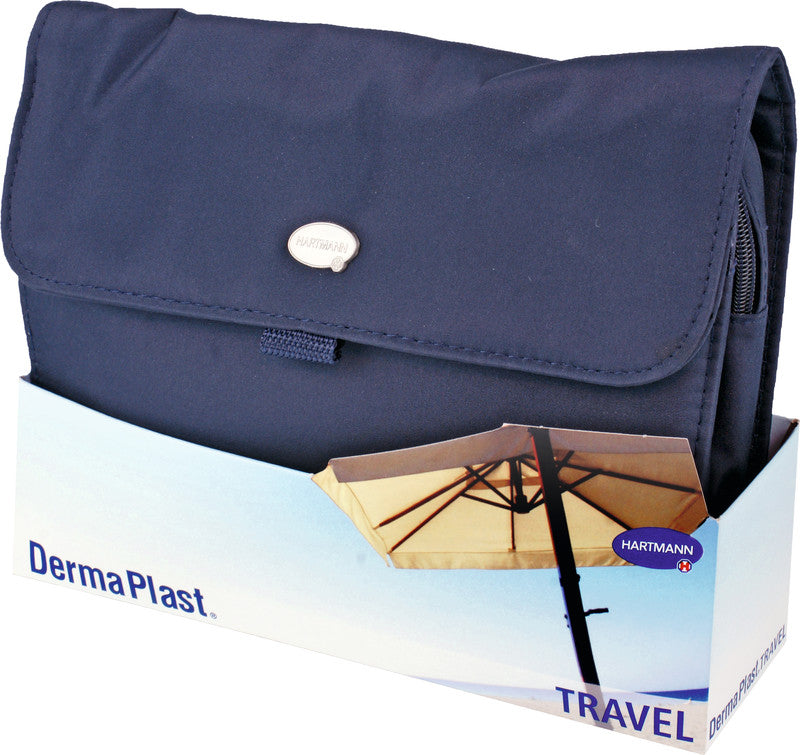 DermaPlast Erste-Hilfe-Set – für Reisen, Verletzungen – Blau, Nylon – 250 × 190 × 85 mm