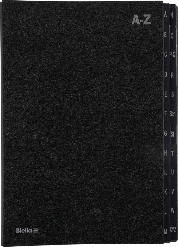 Biella Sammelmappe, für A4, Karton, schwarz