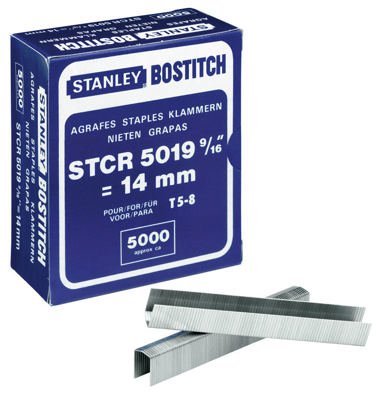 Bostitch Heftklammern – für PC4000 ML, PC4000 KIT, PC8000/T6 und andere – 10 mm – Metall, silber – 5000 Stück